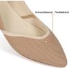 Frank Mully Womens Flat Shoes Classic Pointed Toe Flats Knitted Dress Shoes Soft Flats for Woman Comfortable Dressy