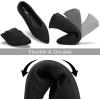Frank Mully Women’s Pointed Toe Flats Slip On Flat Knit Ballet Flats Shoes Women Dressy Comfortable Work Flats Office Shoes(Black)