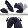 Frank Mully Women’s Pointed Toe Flats Slip On Flat Knit Ballet Flats Shoes Women Dressy Comfortable Work Flats Office Shoes(Blue)