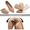Frank Mully Women’s Pointed Toe Flats Slip On Flat Knit Ballet Flats Shoes Women Dressy Comfortable Work Flats Office Shoes(Ecru)