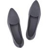 Frank Mully Women’s Casual Loafer Flats Slip On Loafer Shoes Comfortable Knit Flat Shoes Classics Pointy Toe Loafer Flats,for Work,Travel(6035dark Grey)