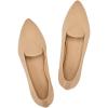 Frank Mully Women’s Casual Loafer Flats Slip On Loafer Shoes Comfortable Knit Flat Shoes Classics Pointy Toe Loafer Flats,for Work,Travel(6035ecru)