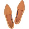 Frank Mully Women’s Casual Loafer Flats Slip On Loafer Shoes Comfortable Knit Flat Shoes Classics Pointy Toe Loafer Flats,for Work,Travel(6035fawn)