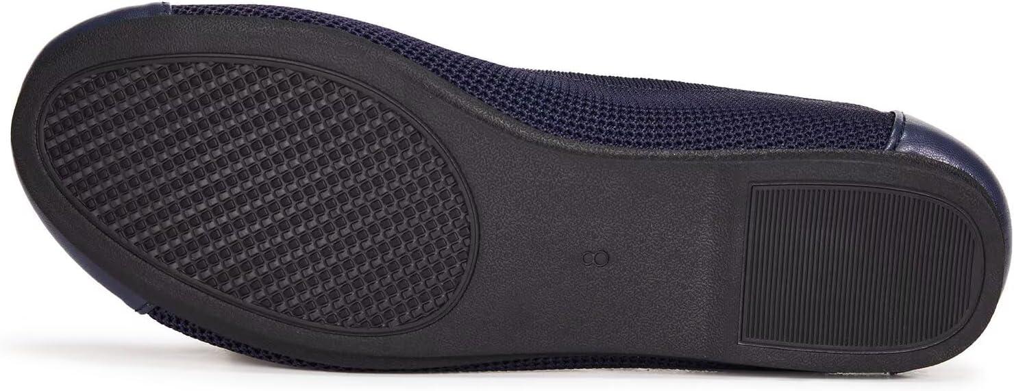 imageFrank Mully Womens Ballet Flats Round Toe Walking Flats Slip On Work Shoes Knitted Flats Shoes for Woman Soft Lightweight6045navy