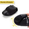 Frank Mully Women’s Ballet Flats Round Toe Walking Flats Slip On Work Shoes Knitted Flats Shoes for Woman Soft Lightweight(6045black)
