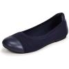 Frank Mully Women’s Ballet Flats Round Toe Walking Flats Slip On Work Shoes Knitted Flats Shoes for Woman Soft Lightweight(6045navy)