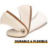 Frank Mully Women’s Ballet Flats Round Toe Walking Flats Slip On Work Shoes Knitted Flats Shoes for Woman Soft Lightweight(Cream 76)