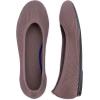 Frank Mully Women’s Ballet Flats Round Toe Walking Flats Slip On Work Shoes Knitted Flats Shoes for Woman Soft Lightweight(Darktan)
