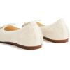 Frank Mully Women’s Ballet Flats Round Toe Walking Flats Slip On Work Shoes Knitted Flats Shoes for Woman Soft Lightweight(Gold)