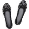 Frank Mully Women’s Ballet Flats Round Toe Walking Flats Slip On Work Shoes Knitted Flats Shoes for Woman Soft Lightweight(Gray Leopard)