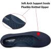 Frank Mully Women’s Ballet Flats Round Toe Walking Flats Slip On Work Shoes Knitted Flats Shoes for Woman Soft Lightweight(Navy 76)
