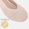 Frank Mully Women’s Ballet Flats Round Toe Walking Flats Slip On Work Shoes Knitted Flats Shoes for Woman Soft Lightweight(Nude)