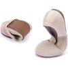 Frank Mully Women’s Ballet Flats Round Toe Walking Flats Slip On Work Shoes Knitted Flats Shoes for Woman Soft Lightweight(Nude)