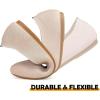Frank Mully Women’s Ballet Flats Round Toe Walking Flats Slip On Work Shoes Knitted Flats Shoes for Woman Soft Lightweight(Nude 76)