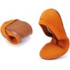 Frank Mully Women’s Ballet Flats Round Toe Walking Flats Slip On Work Shoes Knitted Flats Shoes for Woman Soft Lightweight(Orange)
