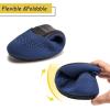 Frank Mully Women’s Ballet Flats Round Toe Walking Flats Slip On Work Shoes Knitted Flats Shoes for Woman Soft Lightweight(Royal Blue017)