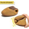 Frank Mully Women’s Ballet Flats Round Toe Walking Flats Slip On Work Shoes Knitted Flats Shoes for Woman Soft Lightweight(Yellow 017)