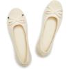 Frank Mully Women’s Ballet Flats Round Toe Walking Flats Slip On Work Shoes Knitted Flats Shoes for Woman Soft Lightweight(Gold)