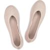 Frank Mully Women’s Ballet Flats Round Toe Walking Flats Slip On Work Shoes Knitted Flats Shoes for Woman Soft Lightweight(Nude)