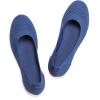 Frank Mully Women’s Ballet Flats Round Toe Walking Flats Slip On Work Shoes Knitted Flats Shoes for Woman Soft Lightweight(Royal Blue017)