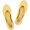 Frank Mully Women’s Ballet Flats Round Toe Walking Flats Slip On Work Shoes Knitted Flats Shoes for Woman Soft Lightweight(Yellow)