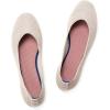 Frank Mully Women’s Ballet Flat Shoes Knit Dress Shoes Round Toe Slip On Ballerina Flats for Woman Low Wedge Comfort Soft