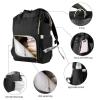 Frank Mully Baby Bag Backpacks, Diaper Bag Set for Mom Dad Large Capacity Nappy Bag Multi-Function Diaper Backpacks with Changing Pad Stroller Straps (Black1)