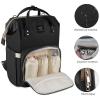 Frank Mully Baby Bag Backpacks, Diaper Bag Set for Mom Dad Large Capacity Nappy Bag Multi-Function Diaper Backpacks with Changing Pad Stroller Straps (Black1)