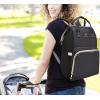 Frank Mully Baby Bag Backpacks, Diaper Bag Set for Mom Dad Large Capacity Nappy Bag Multi-Function Diaper Backpacks with Changing Pad Stroller Straps (Black1)