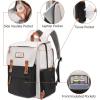 Frank Mully Diaper Bag Backpack Large Multifunction Travel Baby Bag for Mom Dad Army Green(Black White)