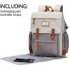 Frank Mully Diaper Bag Backpack Large Multifunction Travel Baby Bag for Mom Dad Army Green(Cream White)