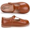 Frank Mully Girls Flats Mary Jane Shoes Round Toe Dress Shoes School Oxford Flats for Toddler/Little Kid(7008brown)