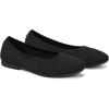 Frank Mully Women’s Flats Square Toe Flats Comfortable Slip on Washable Ballet Flats Shoes for Women Dressy Work(Black)