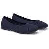 Frank Mully Women’s Flats Square Toe Flats Comfortable Slip on Washable Ballet Flats Shoes for Women Dressy Work(Blue)