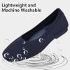 Frank Mully Women’s Flats Square Toe Flats Comfortable Slip on Washable Ballet Flats Shoes for Women Dressy Work(Blue)
