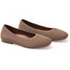 Frank Mully Women’s Flats Square Toe Flats Comfortable Slip on Washable Ballet Flats Shoes for Women Dressy Work(Espresso)