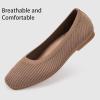 Frank Mully Women’s Flats Square Toe Flats Comfortable Slip on Washable Ballet Flats Shoes for Women Dressy Work(Espresso)
