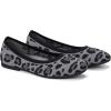 Frank Mully Women’s Flats Square Toe Flats Comfortable Slip on Washable Ballet Flats Shoes for Women Dressy Work(Leopard Grey)