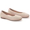 Frank Mully Women’s Flats Square Toe Flats Comfortable Slip on Washable Ballet Flats Shoes for Women Dressy Work(Nude)