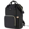 Frank Mully Baby Bag Backpacks, Diaper Bag Set for Mom Dad Large Capacity Nappy Bag Multi-Function Diaper Backpacks with Changing Pad Stroller Straps (Black1)