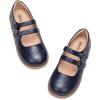Frank Mully Girls Flats Mary Jane Shoes Round Toe Dress Shoes School Oxford Flats for Toddler/Little Kid(7007navy)