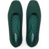 Frank Mully Women’s Flats Square Toe Flats Comfortable Slip on Washable Ballet Flats Shoes for Women Dressy Work(Green)