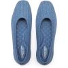 Frank Mully Women’s Flats Square Toe Flats Comfortable Slip on Washable Ballet Flats Shoes for Women Dressy Work(Light Blue)