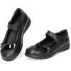 Frank Mully Girls Mary Jane Dress Shoes Slip on Girls Ballet Flat Shoes with Bow for Toddler/Little Kid/Big Kid(Black)