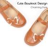 Frank Mully Girls Mary Jane Dress Shoes Slip on Girls Ballet Flat Shoes with Bow for Toddler/Little Kid/Big Kid(Brown)