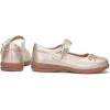 Frank Mully Girls Mary Jane Shoes Side Rhinestone Bow Flat for Wedding/Party/School Shoes for Toddler/Little Kid/Big Kid(Gold)