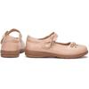 Frank Mully Girls Mary Jane Shoes Side Rhinestone Bow Flat for Wedding/Party/School Shoes for Toddler/Little Kid/Big Kid(Nude)