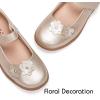 Frank Mully Girls School Shoes Mary Jane Flats Slip-On Uniform Dress Flats for Girl Toddler/Little Kid/Big Kid(7006gold)