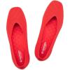 Frank Mully Womens Wide Flat Shoes Square Toe Shoes Knitted Work Flats Comfortable Women Shoes Comfortable Women Shoes(Red)