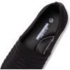 Frank Mully Women’s Knitted Slip On Loafer Flats Comfortable Lightweight Breathable Casual Shoes Knit Loafers for Work, Travel & Daily Wear(Black-3)